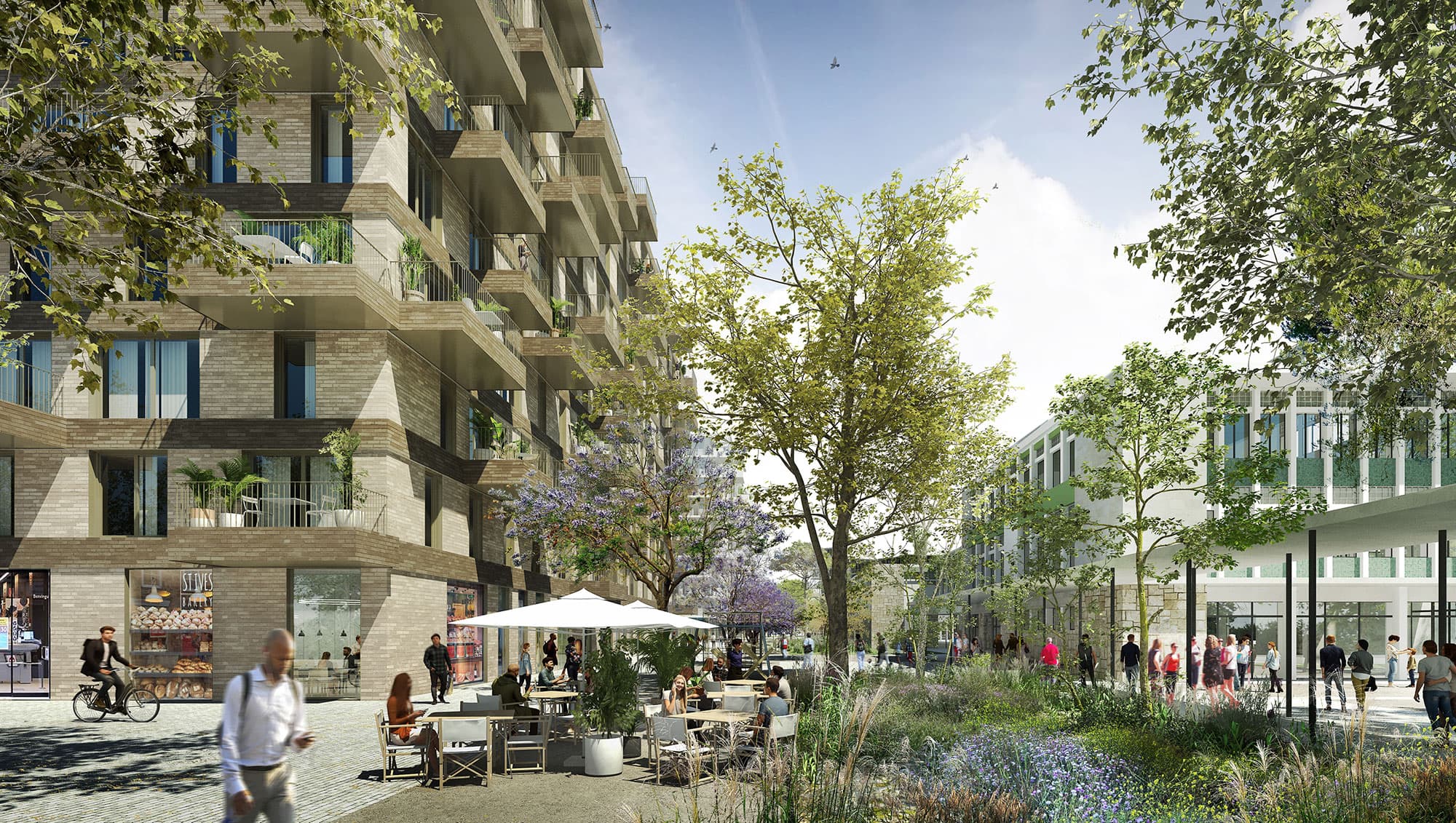 A place to work, collaborate, and live in an industrial and cultural area, prepared to address the climate emergency through integrated management.